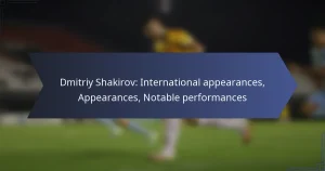 Dmitriy Shakirov: International appearances, Appearances, Notable performances