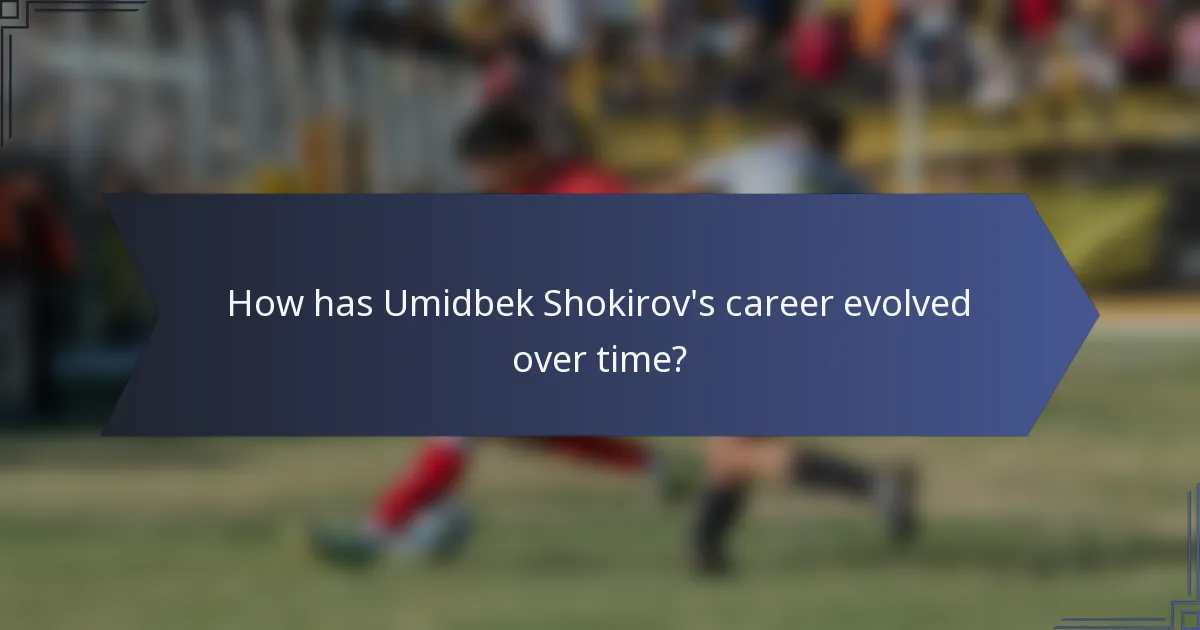 How has Umidbek Shokirov's career evolved over time?